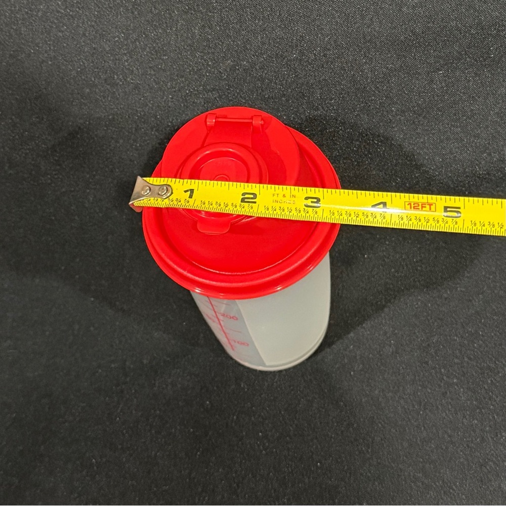 NEW! Tupperware Red Quick Shake and Mini Quick Shake Containers - Picture 8 of 8
